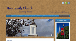 Desktop Screenshot of holyfamilychurcholdenburgin.com